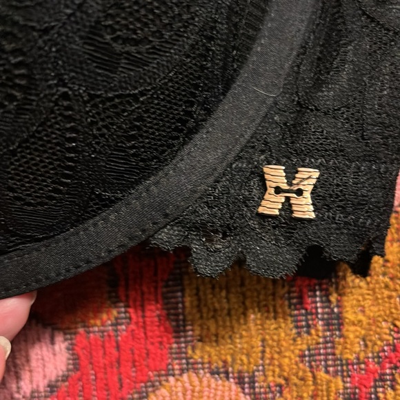Savage X Fenty Lace Underwire Bra Size 42D Black - Picture 2 of 8